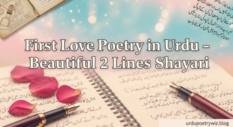 First Love Poetry in Urdu – Beautiful 2 Lines Shayari