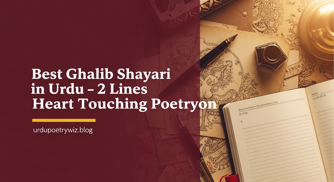 Best Ghalib Shayari in Urdu – 2 Lines Heart Touching Poetry