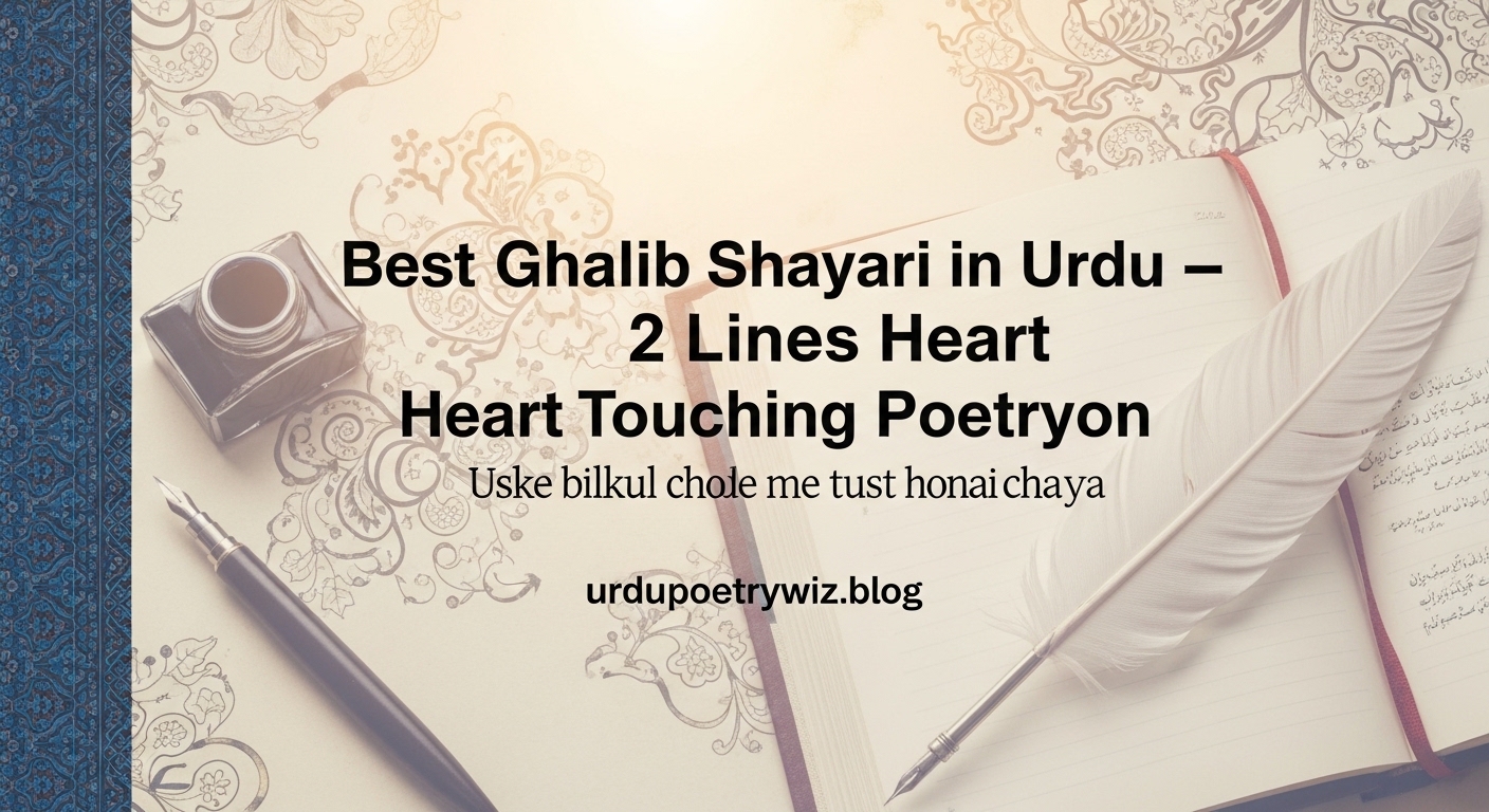 Famous Ghalib Poetry in Urdu – Top 100+ Shayari Collection