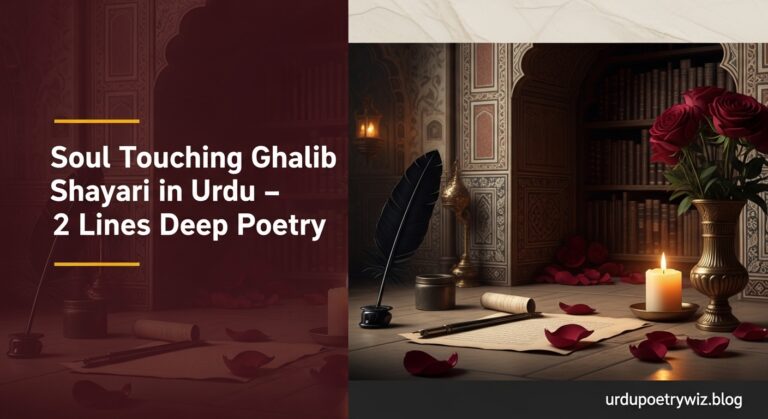 Soul Touching Ghalib Shayari in Urdu – 2 Lines Deep Poetry
