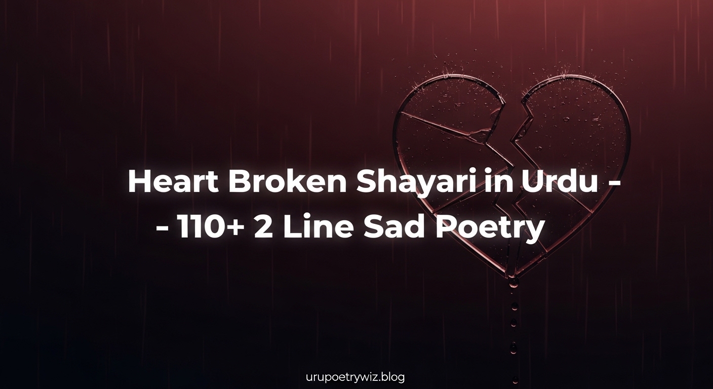 Heart Broken Shayari in Urdu – 110+ 2 Line Sad Poetry